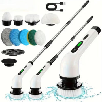 Electric Spin Scrubber With 7 Replaceable Brush Head